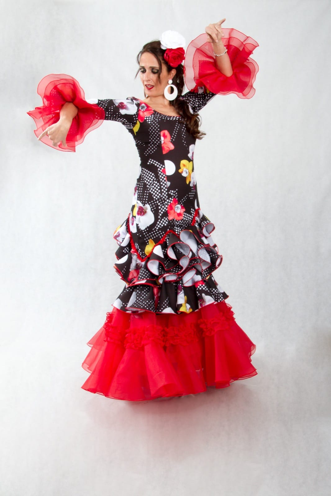 Falda de flamenco profesional para danza flamenco o sevillanas -  México